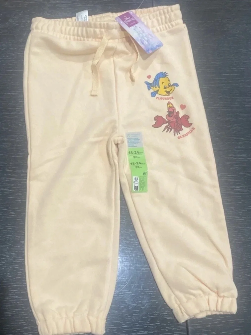 Disney Princess The Little Mermaid Primark 2 Piece Sweater Set 18-24m New
